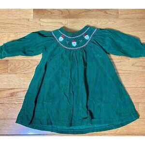 Infant Christmas Dress - Sweet Heart‎ Rose Corduroy Dress 12mo Santa Claus